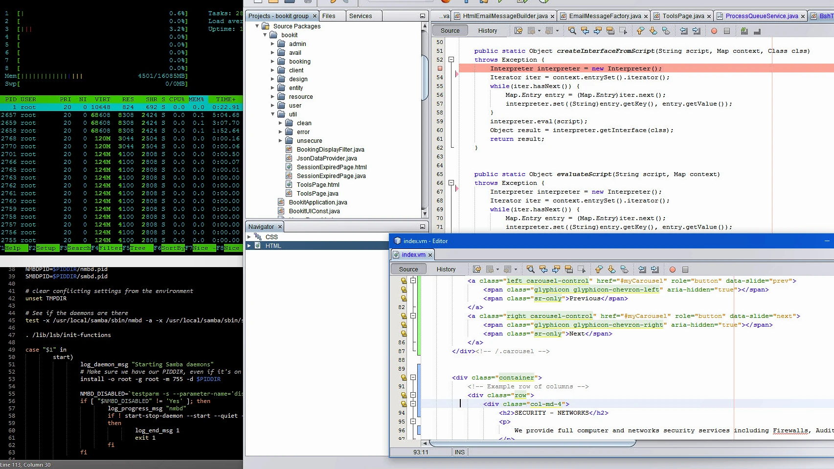 screenshot Attain coding desktop